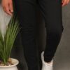 pantalon homme noir simple tendance 2024